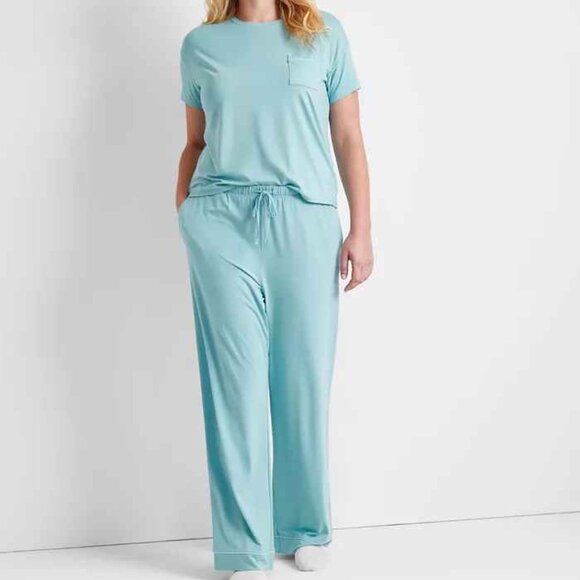 #6 State of Day Women's 2-Pc. Fluid Knit Pajamas Set Dull Moss - Picture 1 of 2